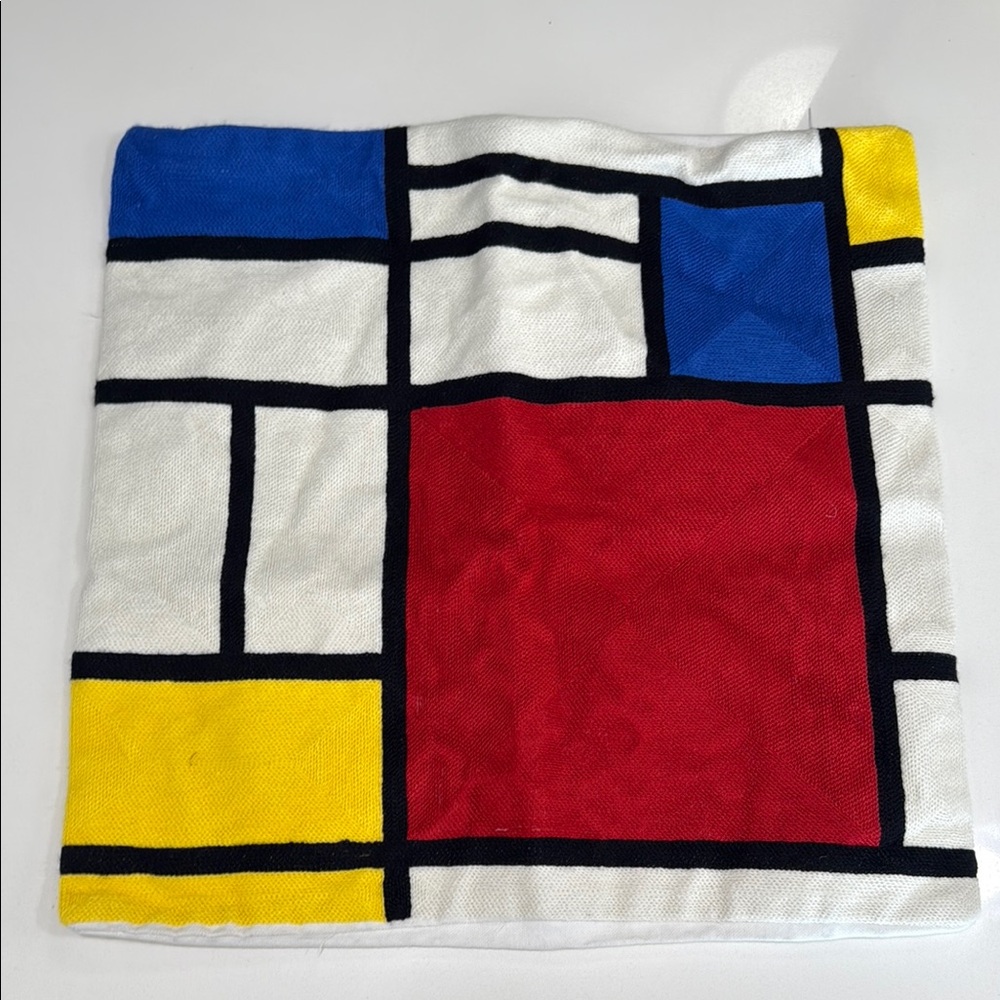 Piet Mondrian Abstract Geometric Cushion Cover